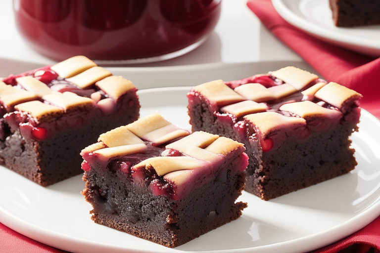 brownies with cherry pie filling