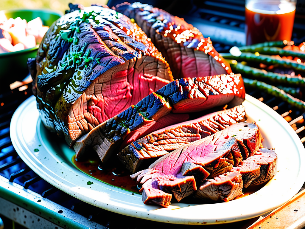 chuck roast on green egg