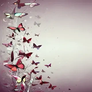 background with butterflies