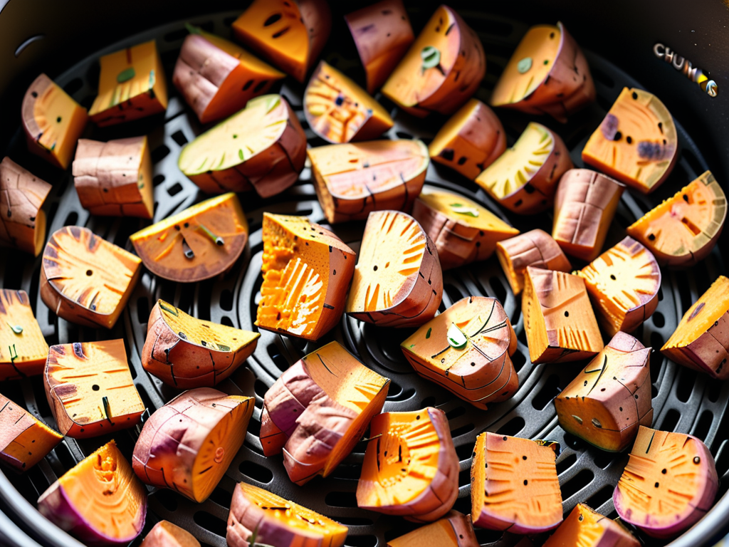 sweet potato chunks air fryer