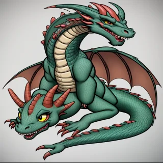 cartoon of a dragon