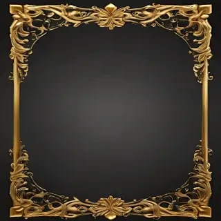 gold border transparent