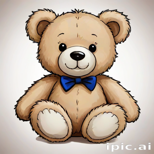 teddy bear clipart black and white