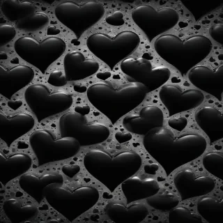 black hearts background
