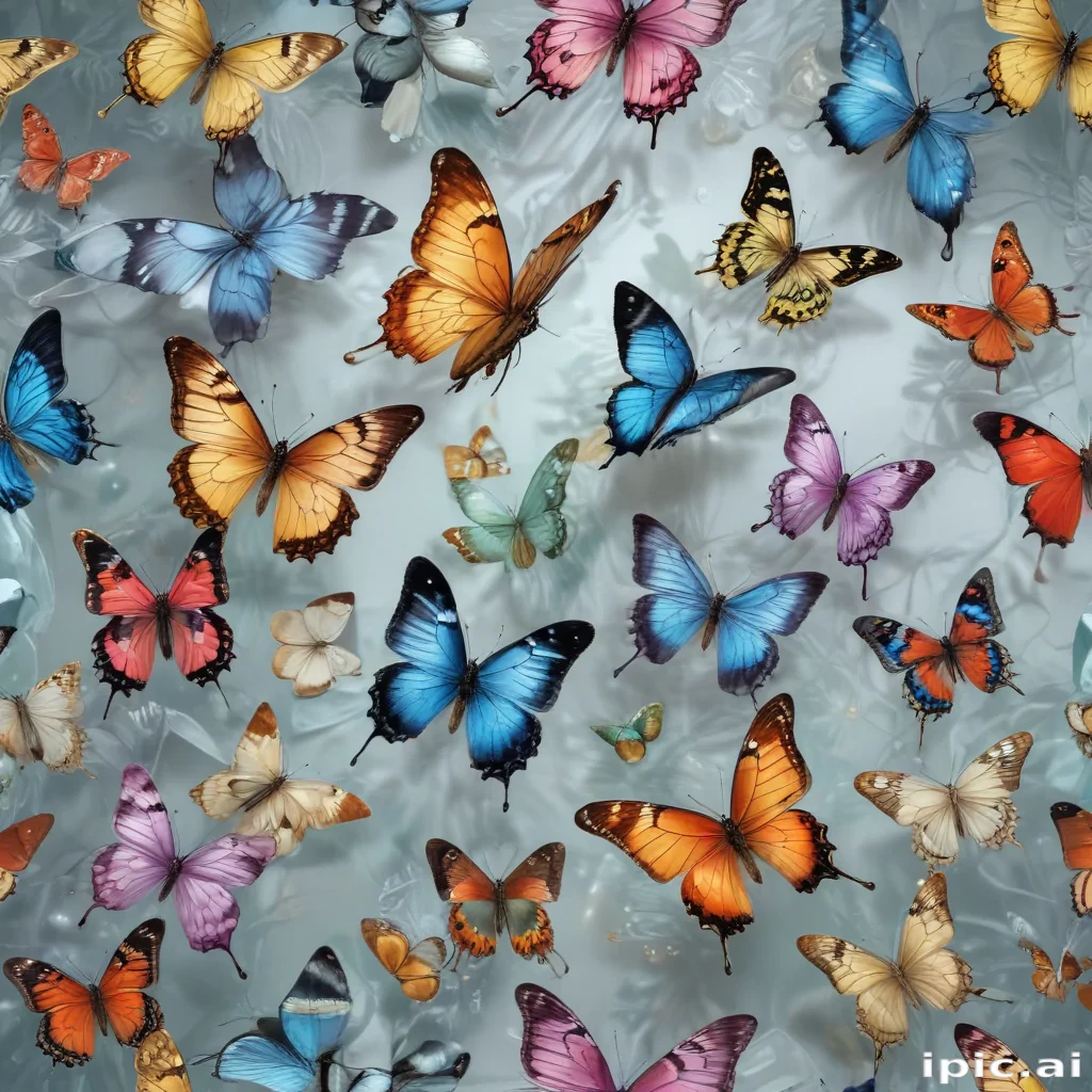 butterflies transparent