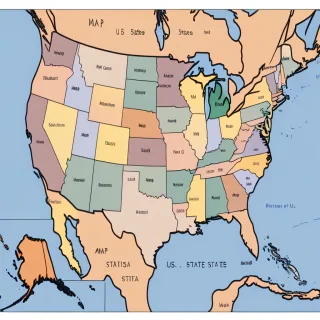 map of us states