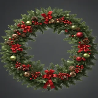 christmas wreath transparent