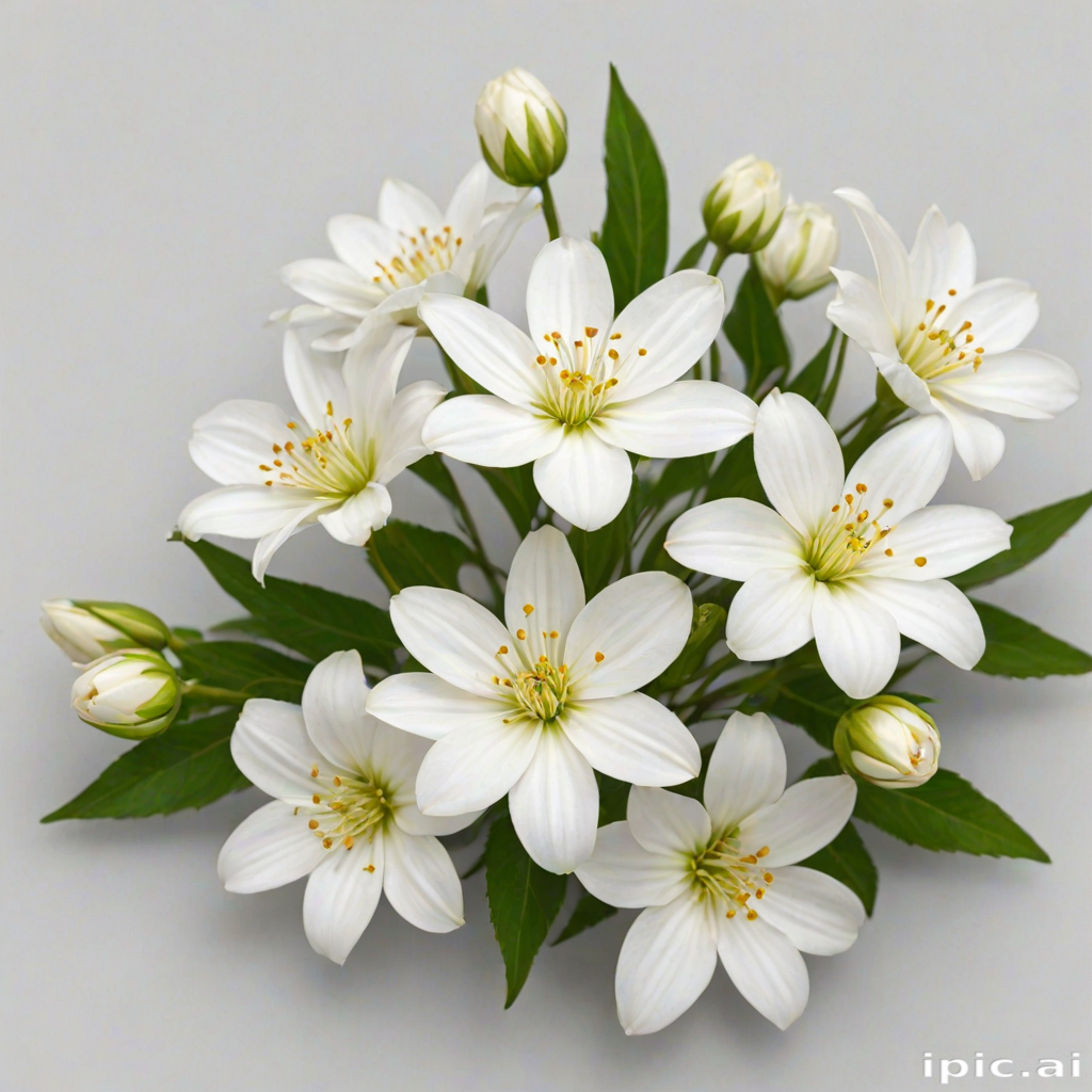 white flowers png transparent