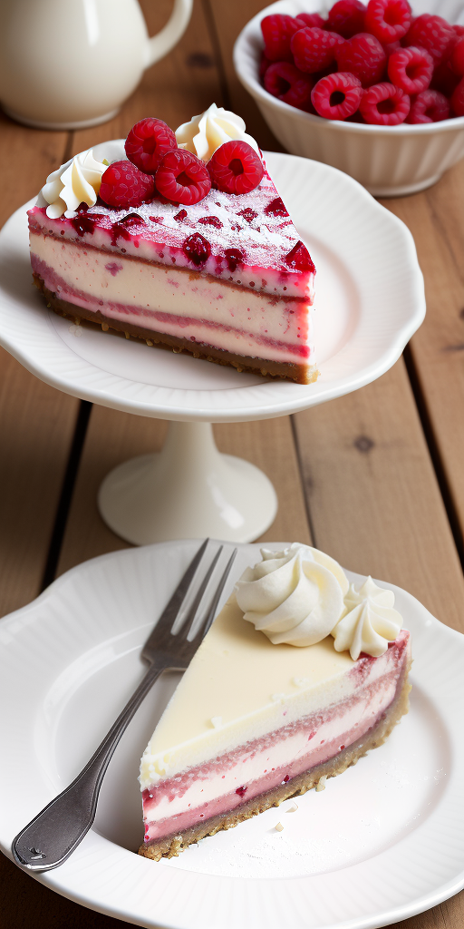 white chocolate raspberry truffle cheesecake