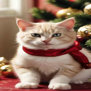 christmas cat wallpaper