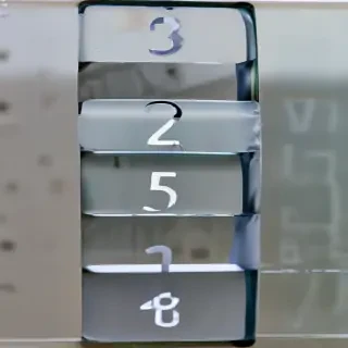 transparent numbers