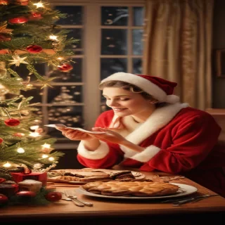 retro christmas image
