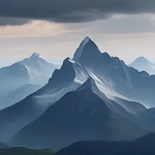 transparent mountains