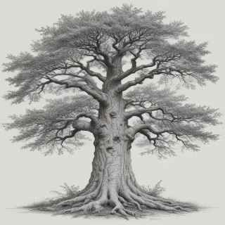 tree drawing png