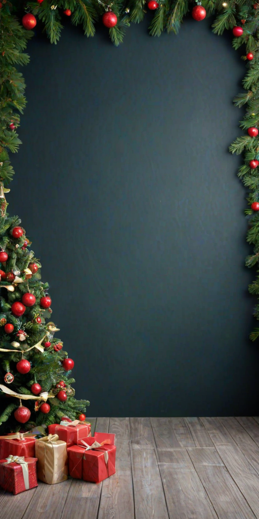 christmas background portrait