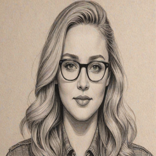 Comely Amanda Bynes, pencil sketch, portrait of Sublime woman 1939s in glasses, hair style beatnik, outline, clear lines, fine lines, 8k