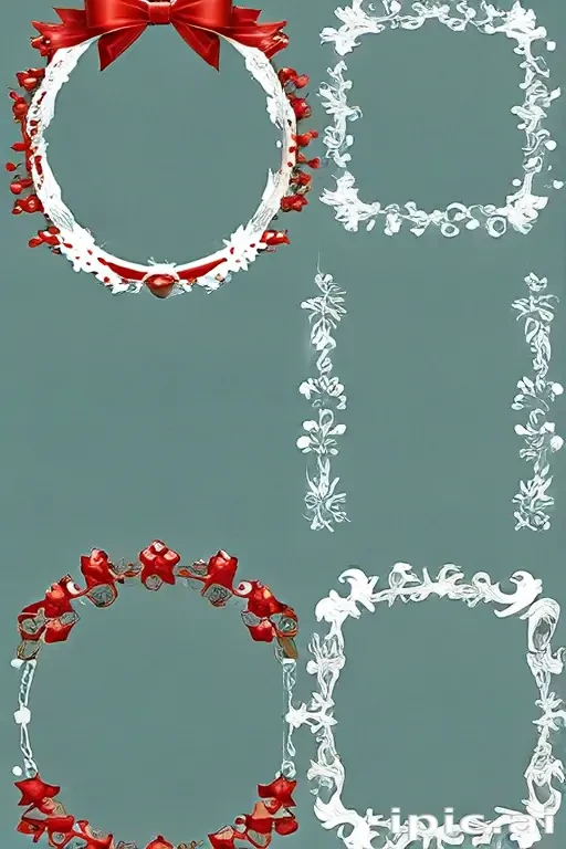 christmas clip art frames