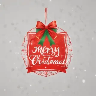 transparent merry christmas