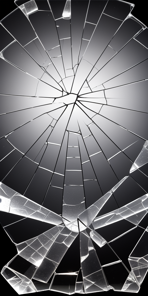 Reflected Glass Pattern Intricate Patterns of Shattered Glass Reflecting Light in Unique Ways