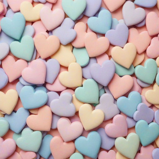 pastel heart background