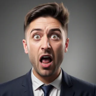 shocked face png