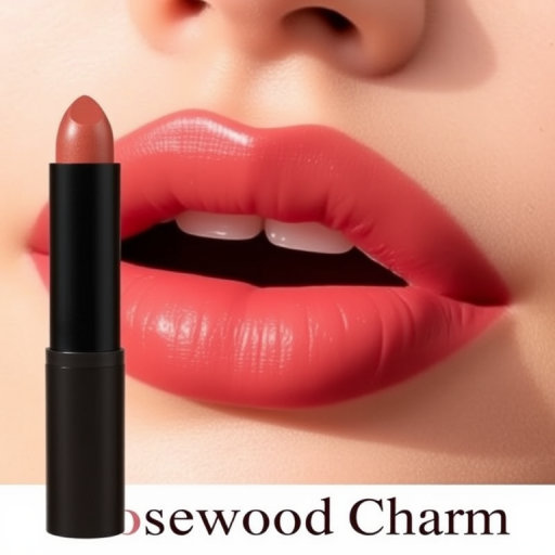 Classic "Rosewood Charm" lip color offers a neutral, brownish-pink shade with a satin finish, perfect for everyday wear and enhancing natural lip tones with subtle elegance