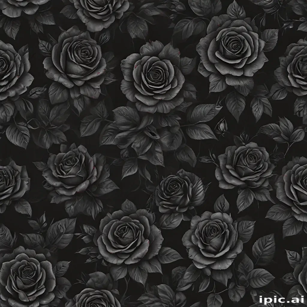 rose wallpaper black
