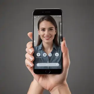 hold phone png
