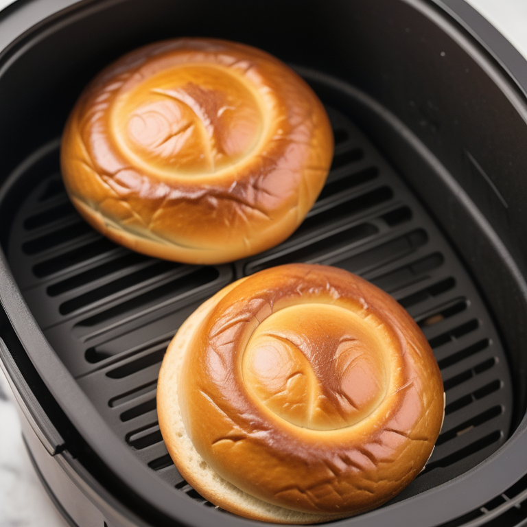 toasted buns in air fryer