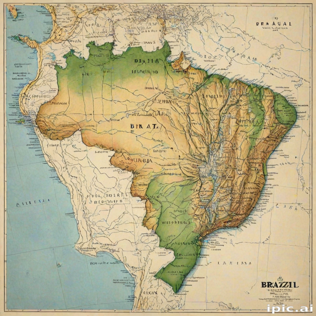 map of brazil