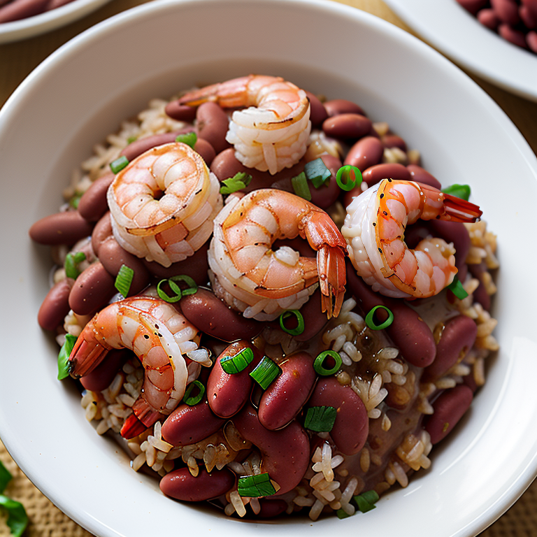 red beans and rice with shrimp