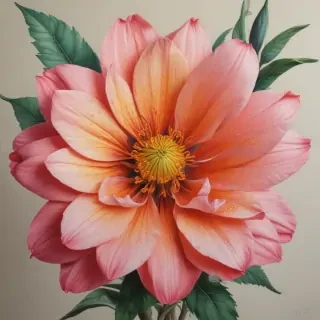 flower drawings with color