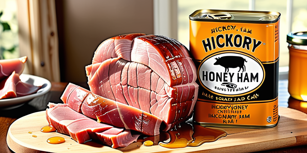 hickory honey ham in a can