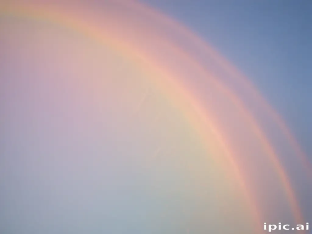 pastel coloured rainbow