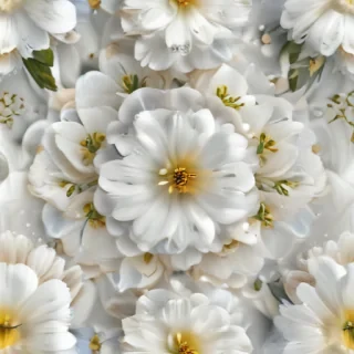 white flower transparent