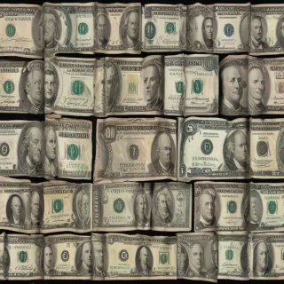 money with transparent background