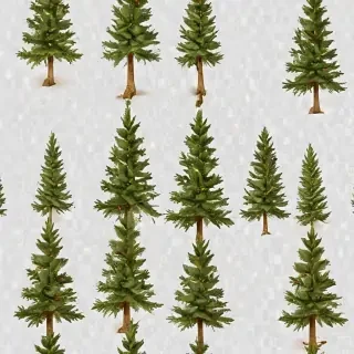 christmas trees transparent background
