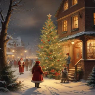 vintage christmas images to print