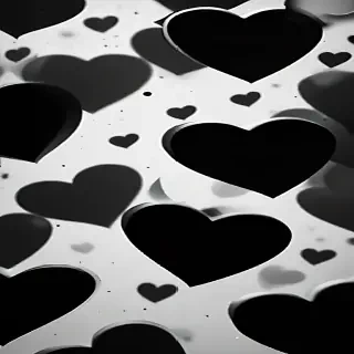 black hearts background