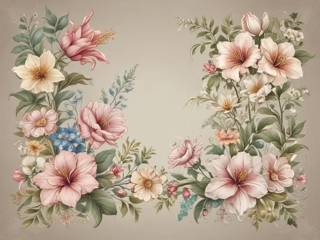 clipart borders flowers