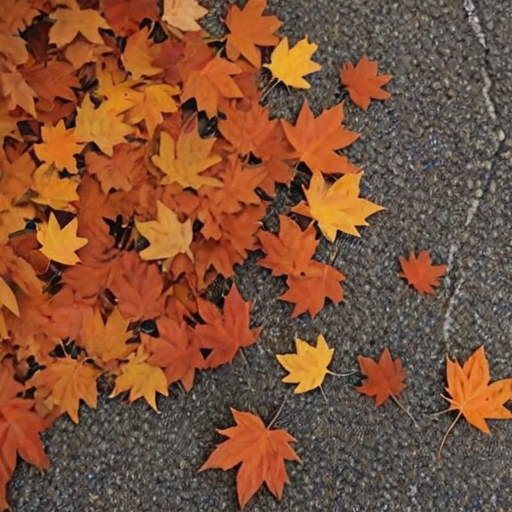 fall leaves aesthetic