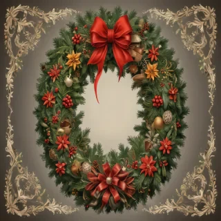 christmas wreath clip art