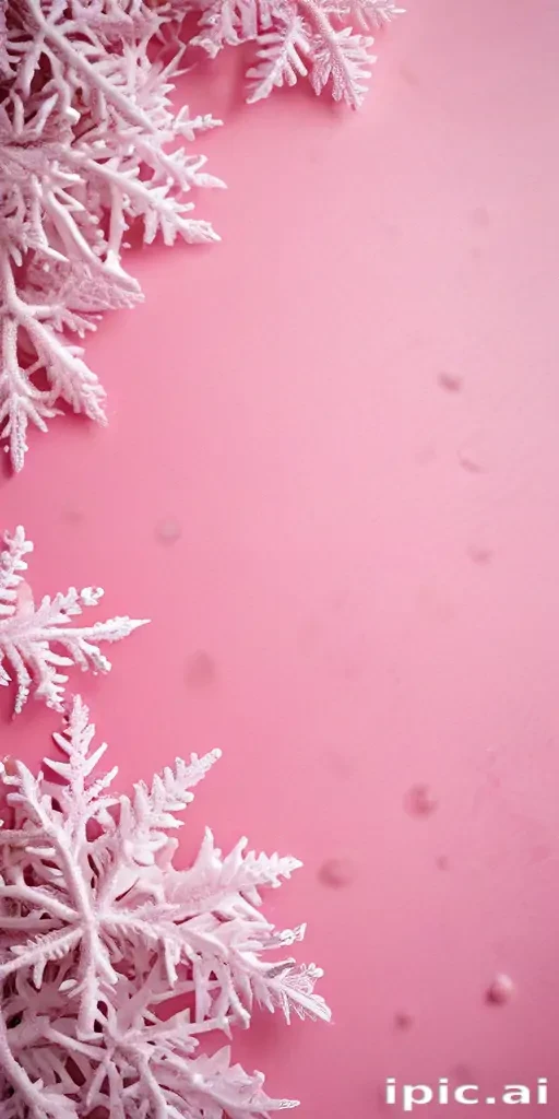 pink winter background