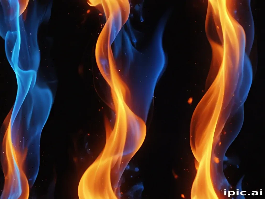 blue flame background