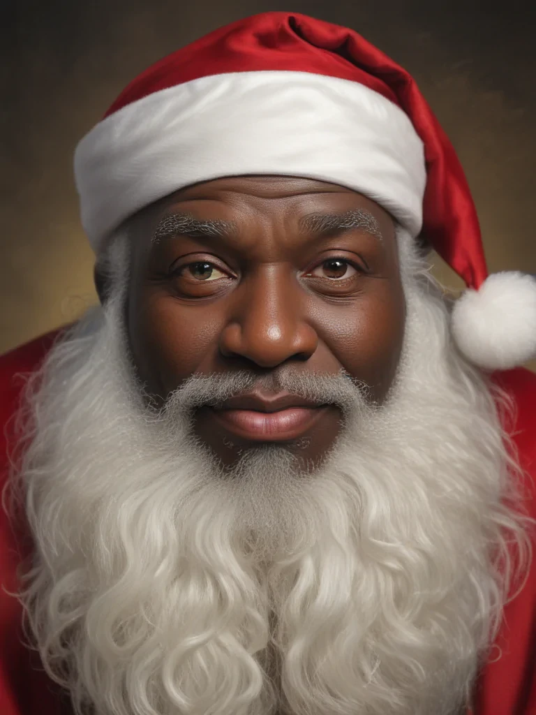 image of black santa