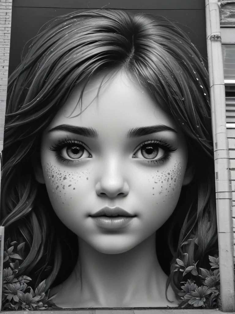 black and white cute