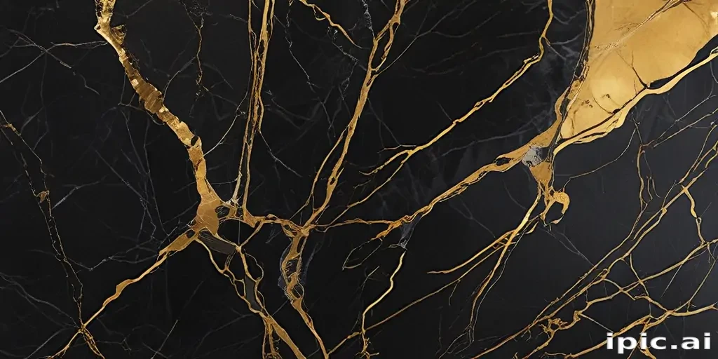black and gold marble background