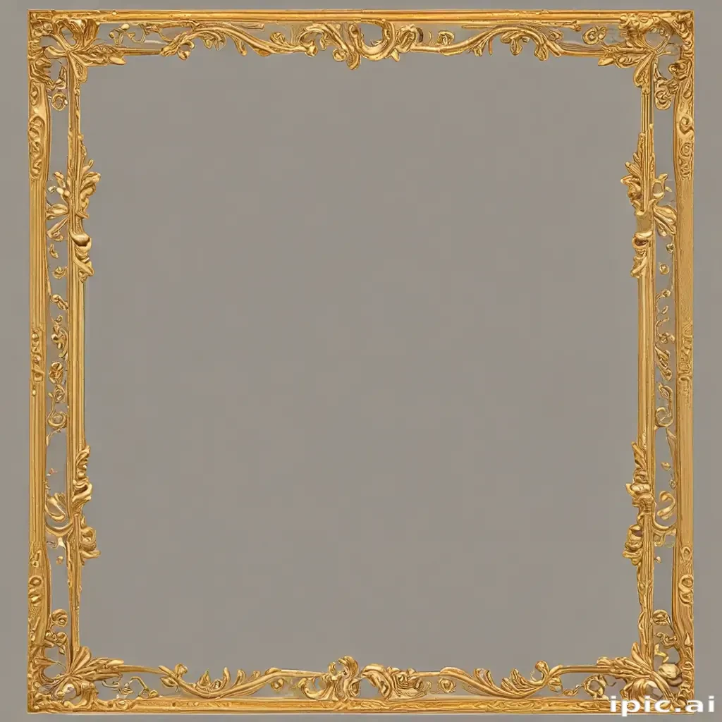 gold border transparent