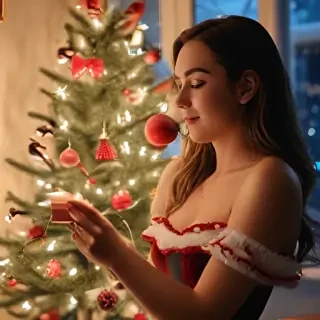 christmas pictures aesthetic