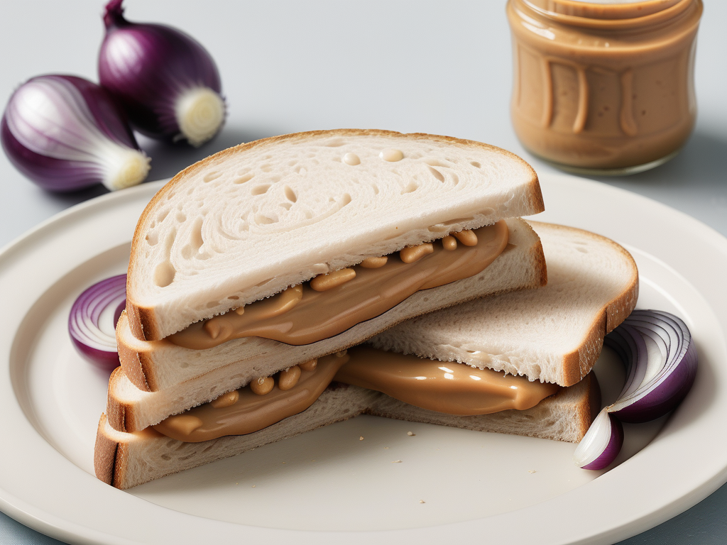 peanut butter and onion sandwich